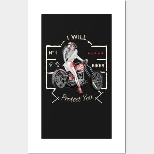 Biker Angel Posters and Art